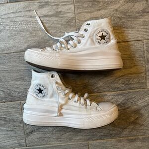 Converse All Star White Canvas High-Tops